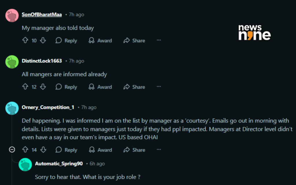 Oracle Layoffs: Source Reddit