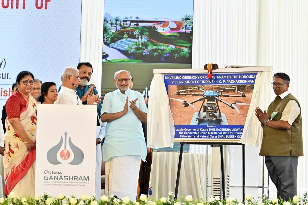 The launch of the drone. (Image Credit: Garuda Aerospace). 