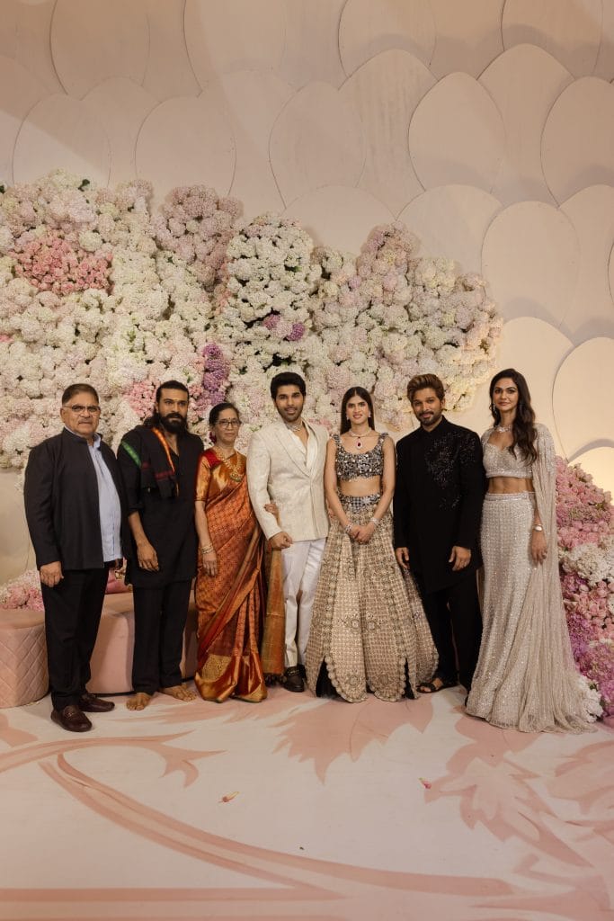 Ram Charan with Allu Arjun and Allu Sirish