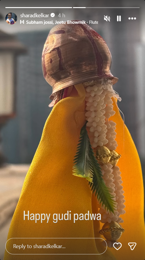 Sharad Kelkar Marks The Festival With Traditional Gudi