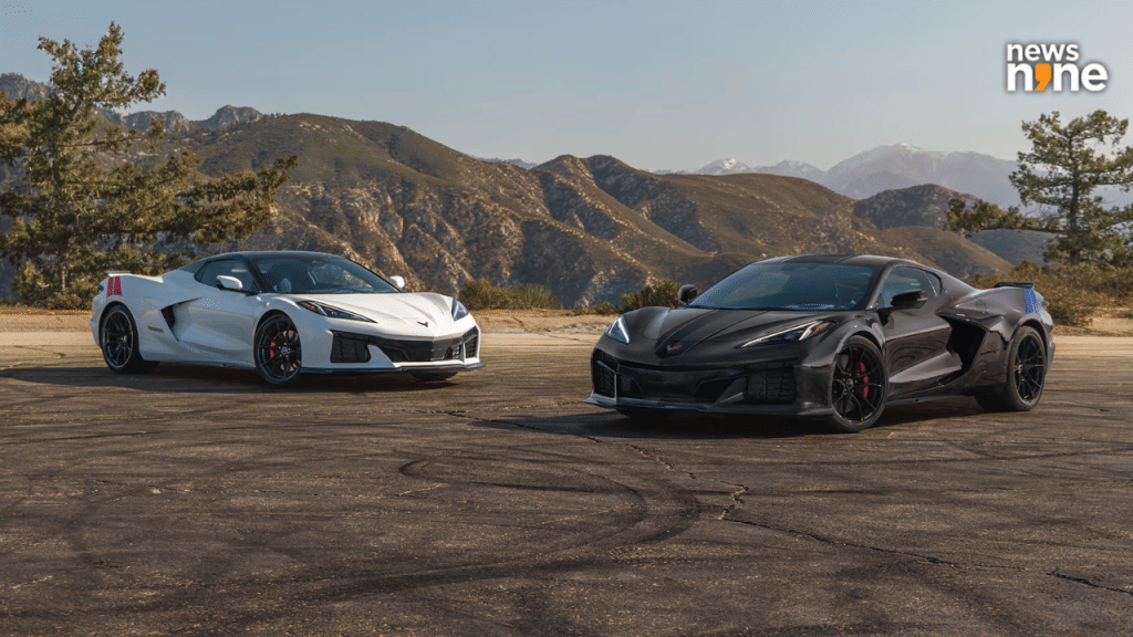 The 2027 Chevrolet Corvette Grand Sport Launch Edition in Arctic White alongwith Grand Sport X in Pitch Gray Metallic