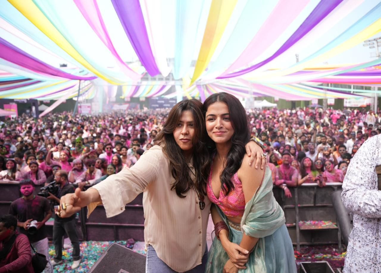 Wamiqa Gabbi & Ektaa Kapoor at Holi party