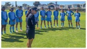 Amelia Valverde took charge of the senior team weeks before the  Women's Asian Cup. Photo: @IndianFootball