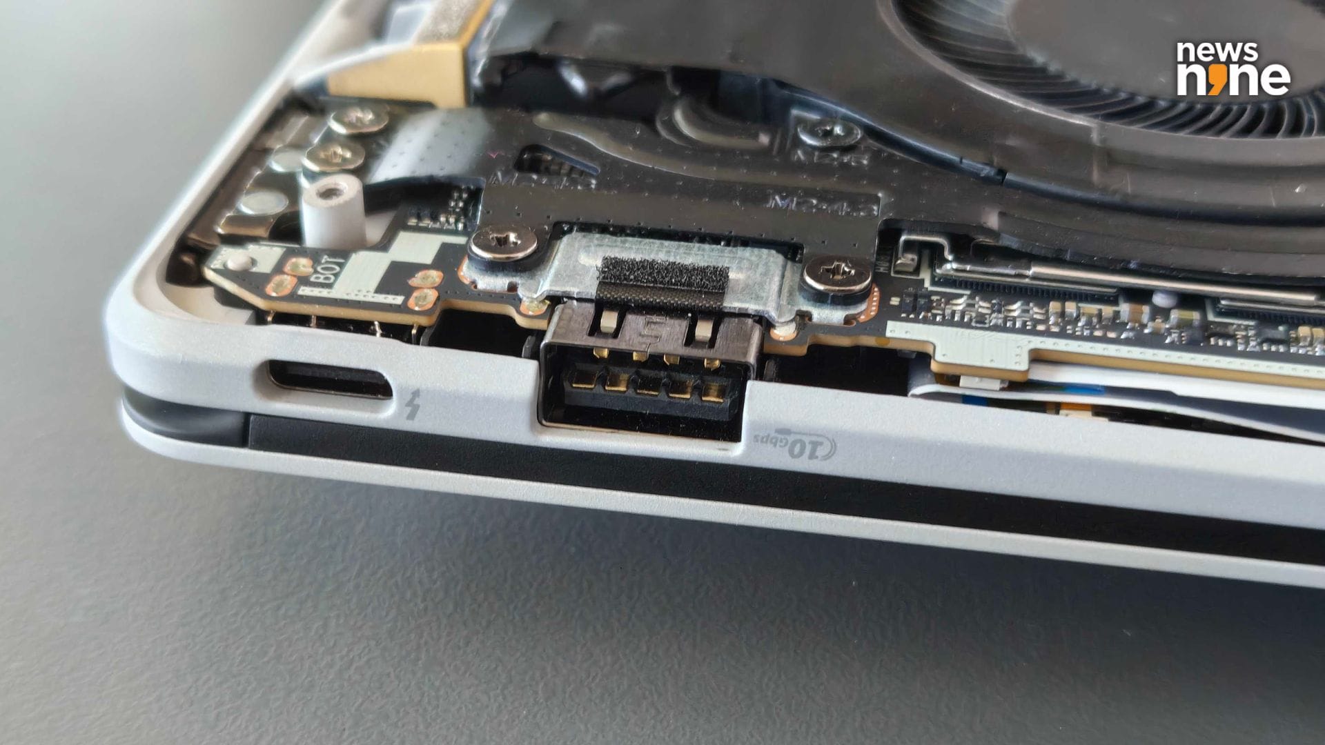 The ports have been reinforced so accidental tugs and jerks are not a problem. (Image Credit: Aditya Madanapalle/News9). 