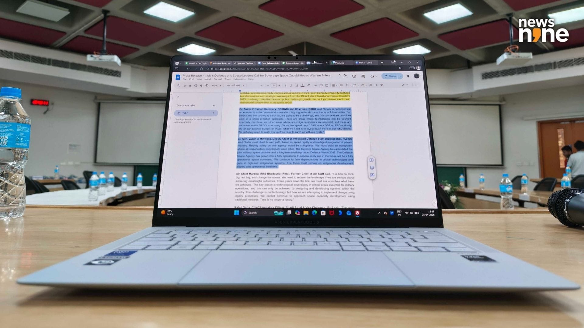 The independence from plug points is refreshing. (Image Credit: Aditya Madanapalle/News9). 