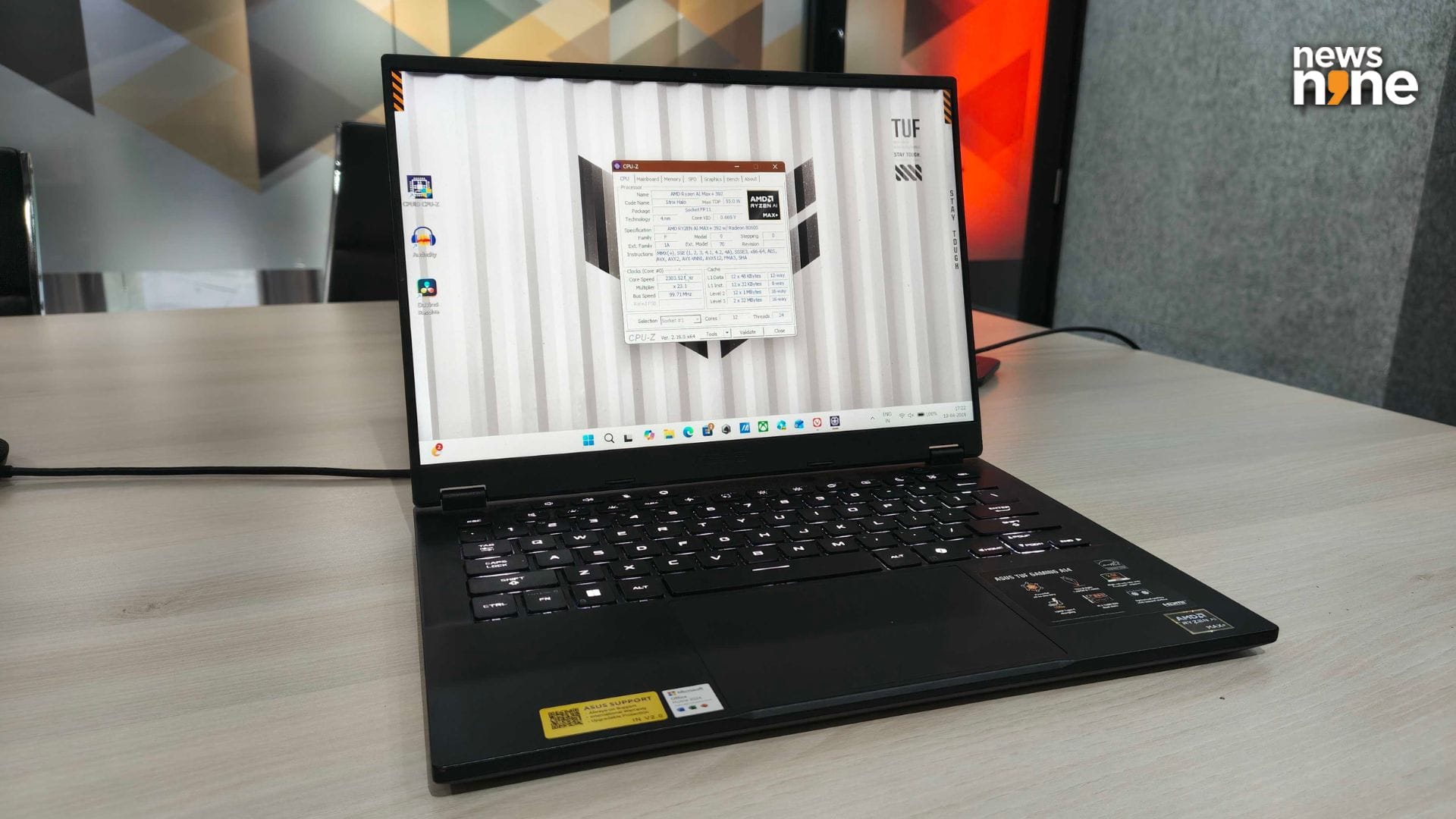 The Asus TUF Gaming A14 has a steep price, but provides you fresh silicon in an incredibly handy device. (Image Credit: Aditya Madanapalle/News9). 