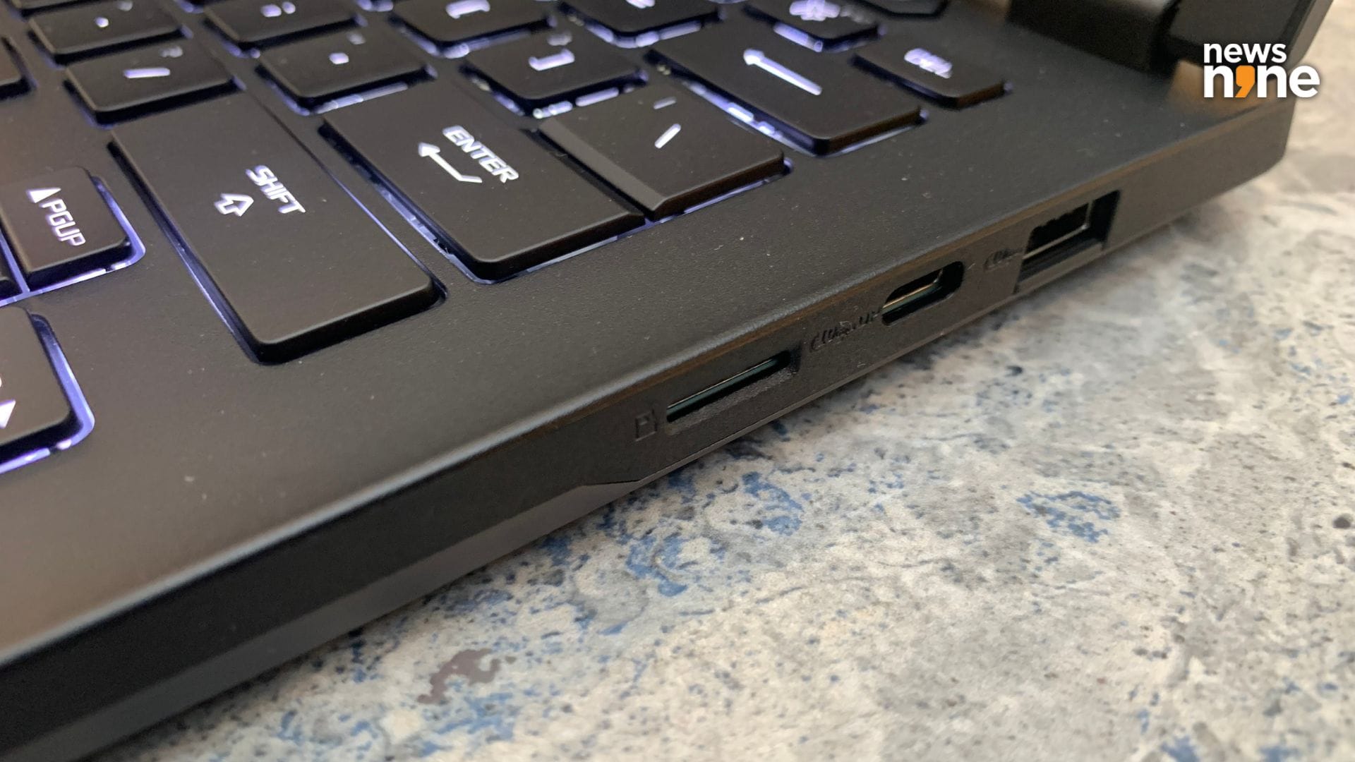 The ports on the right side. (Image Credit: Aditya Madanapalle/News9). 