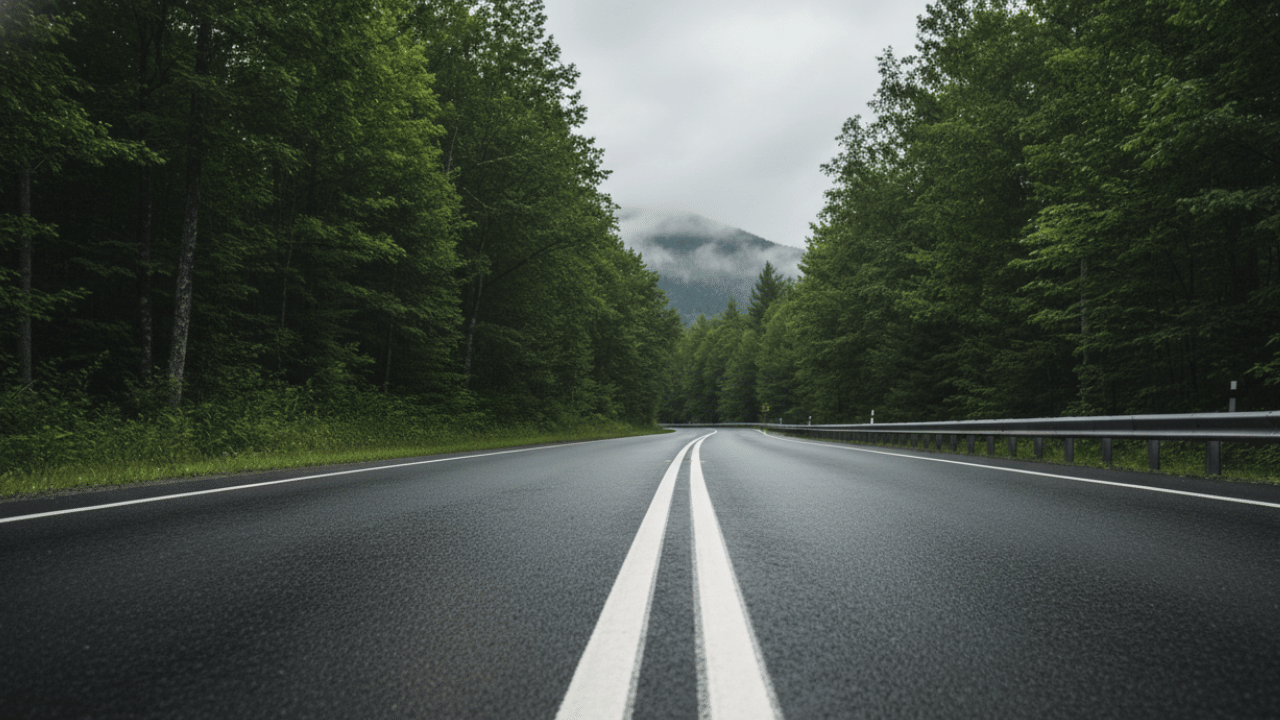 Double solid white line