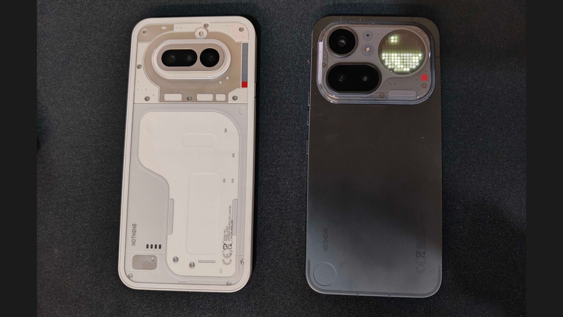 The Nothing Phone 4a on the left and the Nothing Phone 4a Pro on the right. (Image Credit: Aditya Madanapalle/News9). 