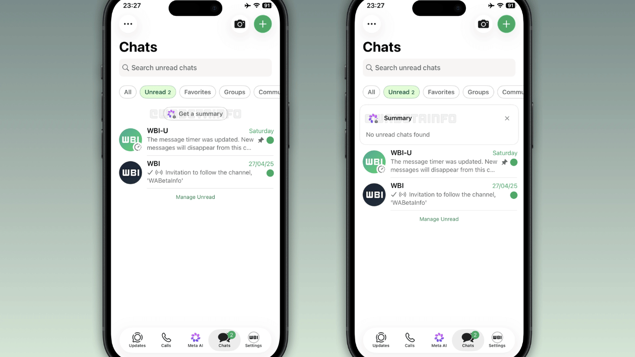 WhatsApp chat summary