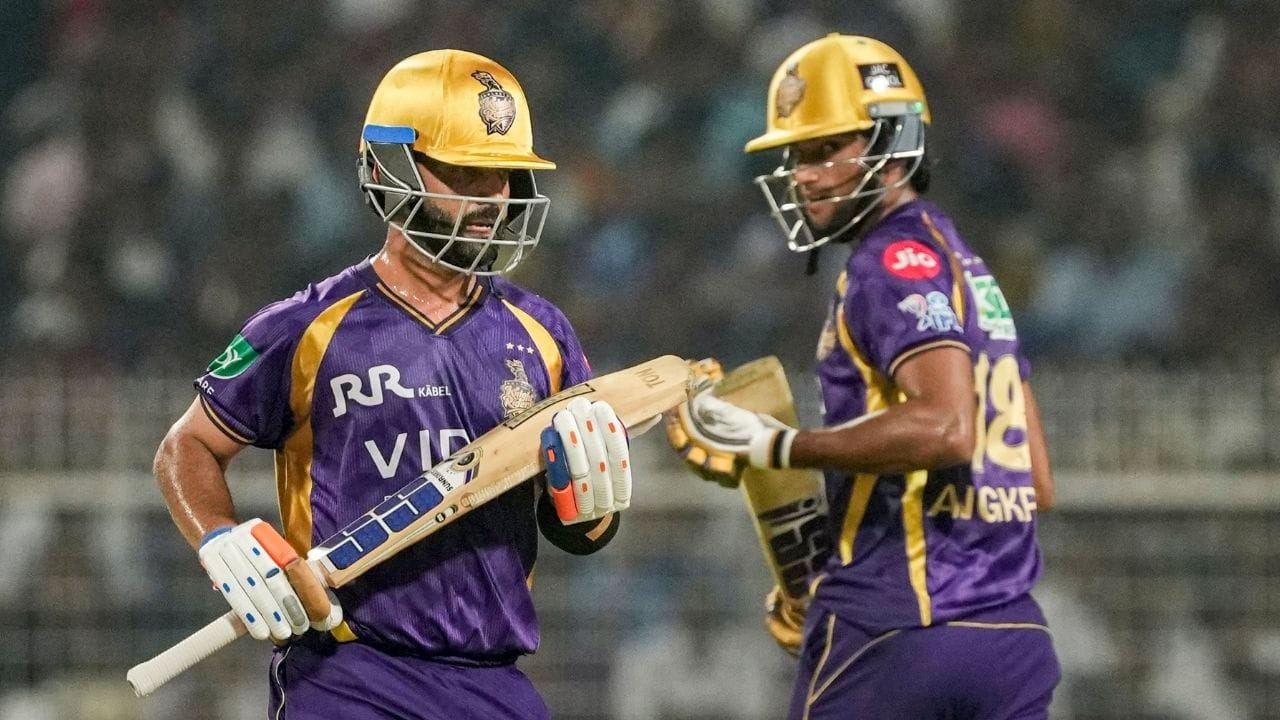 Ajinkya Rahane And Angkrish Raghuvanshi Orange Cap Pti