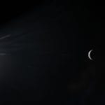 The Earth looks like the Moon in this image. (Image Credit: NASA).