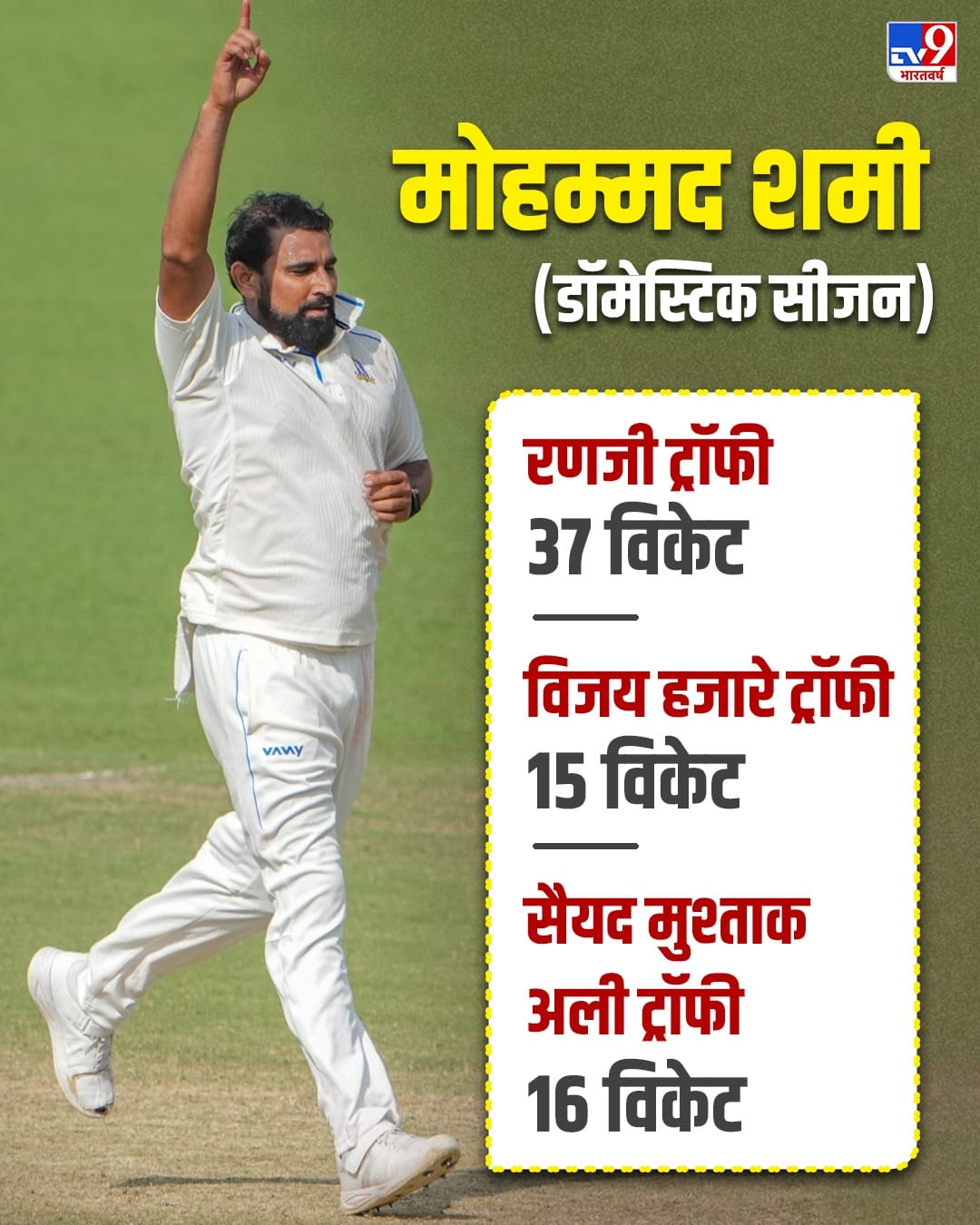 Mohammed Shami Domestic