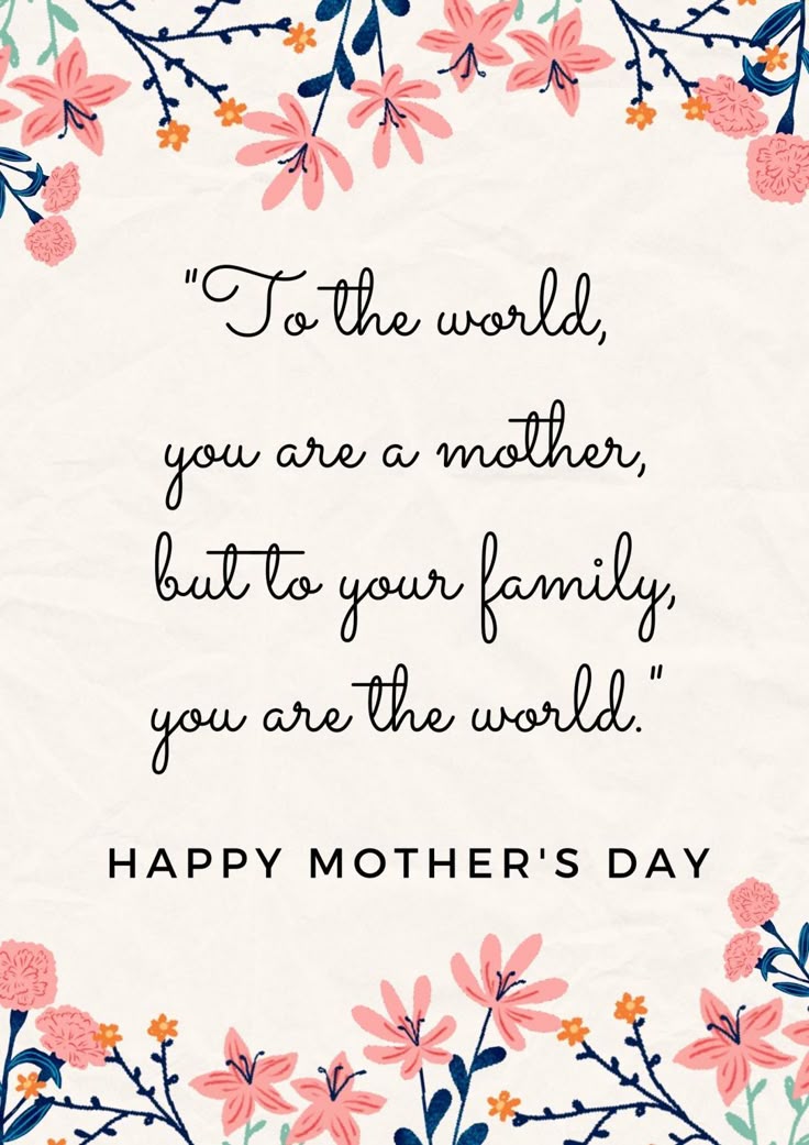 This may contain: a quote that says, there is no way to be a perfect mother but a million ways to be a good one